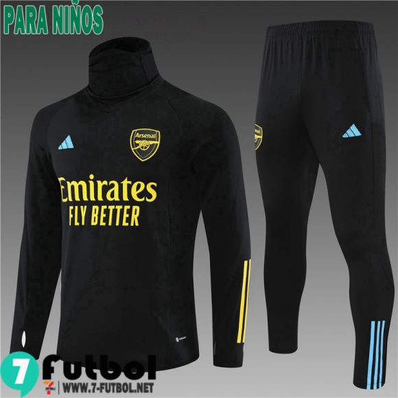 KIT : Chandal Futbol Arsenal negro Ninos 23 24 TK587