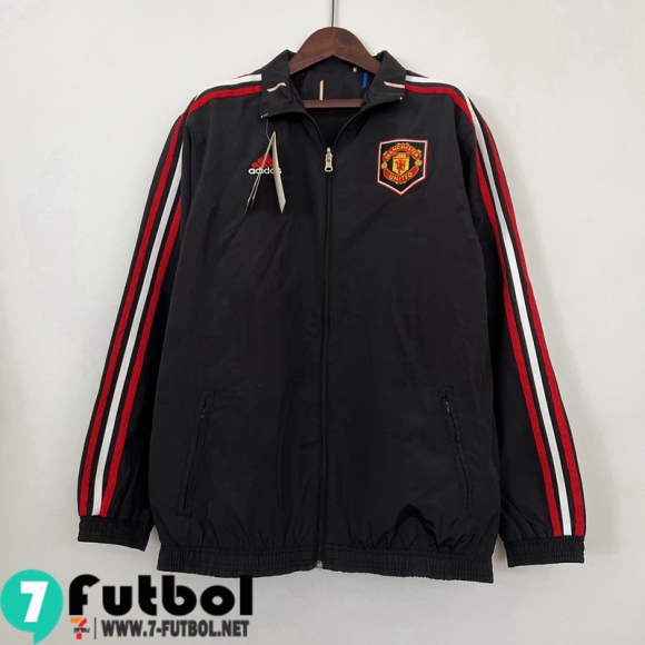 Chaqueta Cazadora Manchester United negro Hombre 23 24 WK276