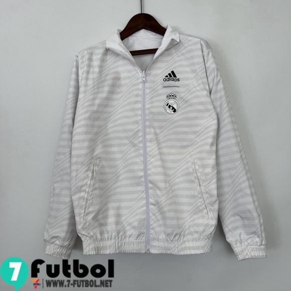 Chaqueta Cazadora Real Madrid Blanco, Blanca Hombre 23 24 WK296