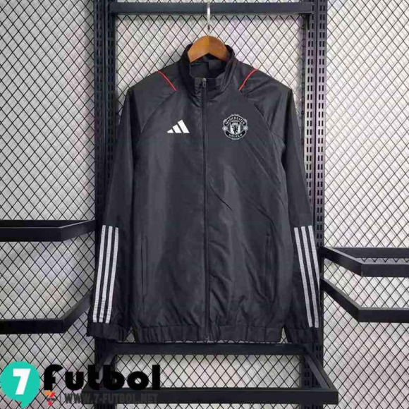 Chaqueta Cazadora Manchester United negro Hombre 23 24 WK326