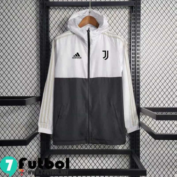 Chaqueta Cazadora Juventus en blanco y negro Hombre 23 24 WK334