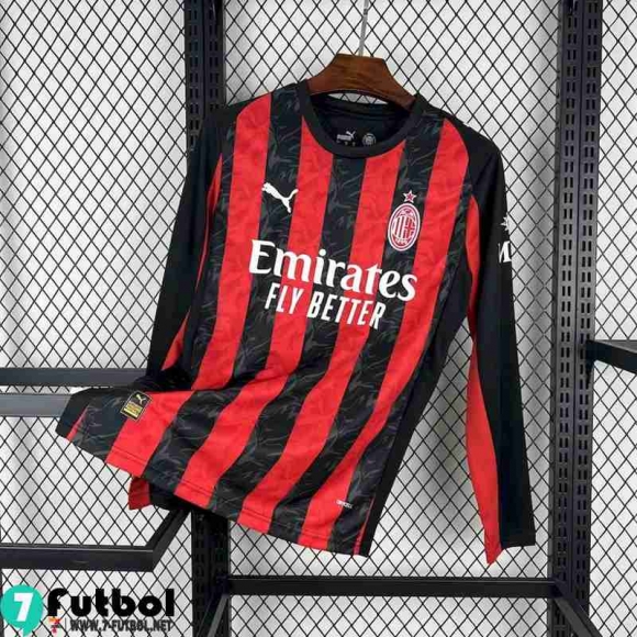 Camiseta Futbol AC Milan Primera Hombre Manga Larga 25 26