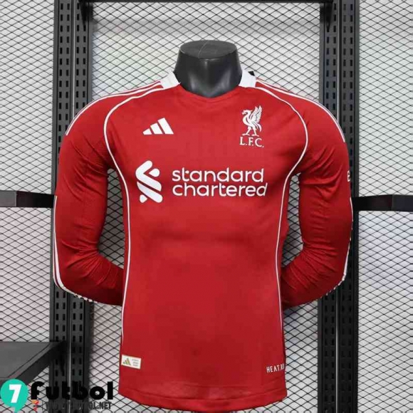 Camiseta Futbol Liverpool Primera Hombre Manga Larga 25 26