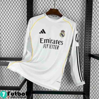 Camiseta Futbol Real Madrid Primera Hombre Manga Larga 25 26