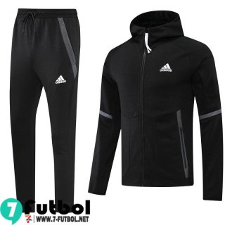 Chaquetas Futbol - Sudadera Con Capucha Sport negro Hombre 2022 2023 JK330