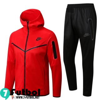 Chaquetas Futbol - Sudadera Con Capucha Sport Rojo Hombre 2022 2023 JK336