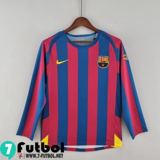Retro Camiseta Futbol Barcelona Primera Manga Larga Hombre 05 06 FG112