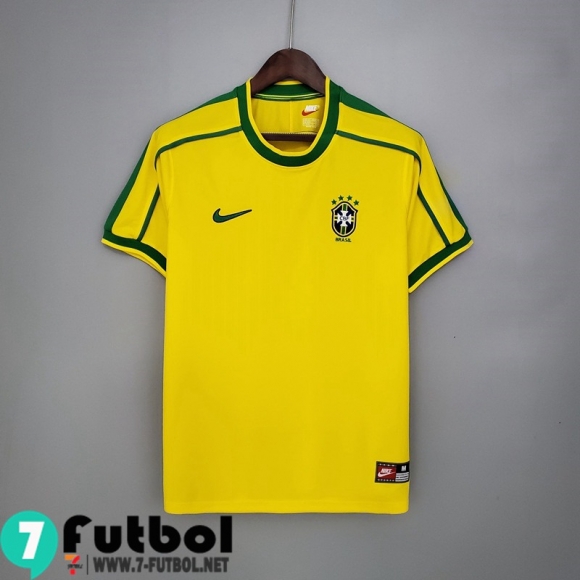 Retro Camiseta Futbol Brasil Primera Hombre 1998 FG118