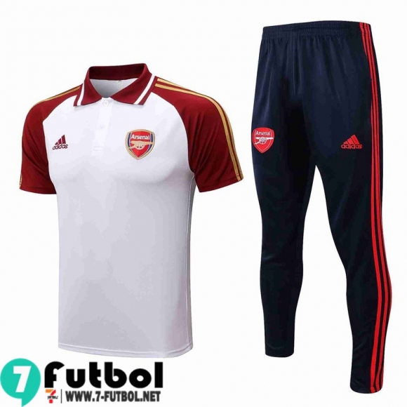 Polo Futbol Arsenal Blanco Hombre 2021 2022 PL402