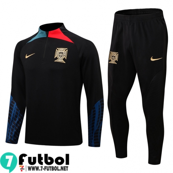 Chandal Futbol Portugal negro Hombre 2022 2023 TG241