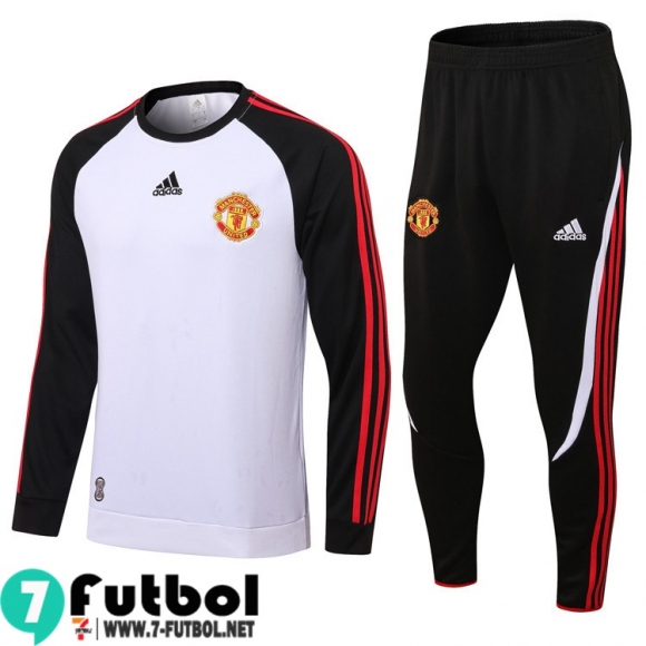 Chandal Futbol Manchester United en blanco y negro Hombre 2022 2023 TG243