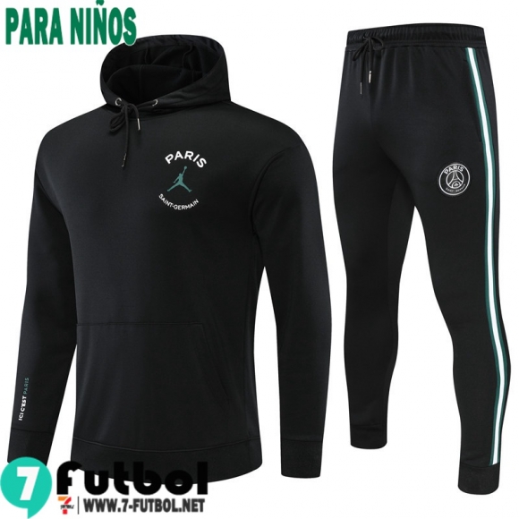 Sudaderas Deportivas PSG negro Niños 2022 2023 TK262