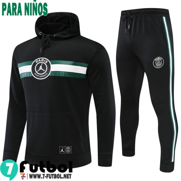 Sudaderas Deportivas PSG negro Niños 2022 2023 TK265