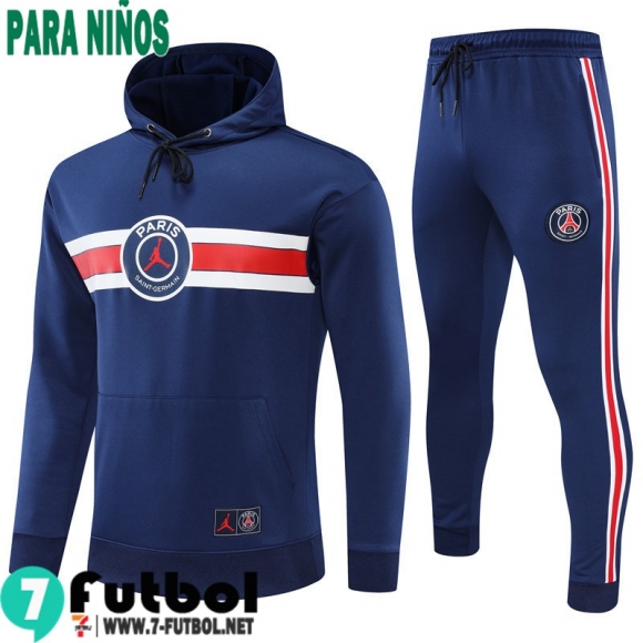 Sudaderas Deportivas PSG azul Niños 2022 2023 TK266