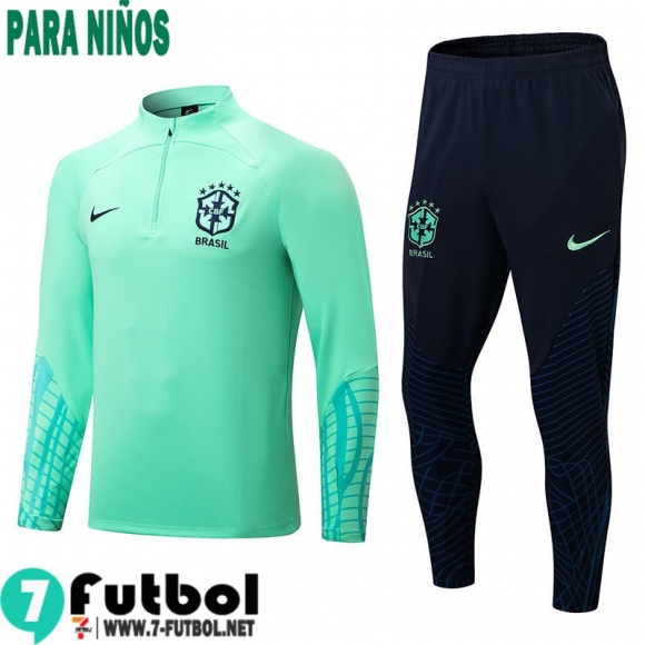 Chandal Futbol Brasil verde Niños 2022 2023 TK281