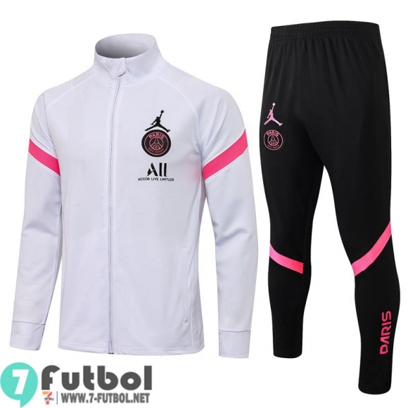 Chaquetas Futbol PSG Paris blanco + Pantalon JK41 2021 2022