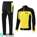 Chaquetas Futbol Dortmund BVB Negro y amarillo + Pantalon JK46 2021 2022