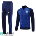 Chaquetas Futbol Chelsea Azul oscuro + Pantalon JK48 2021 2022