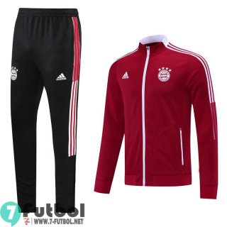 Chaquetas Futbol Bayern Munich rojo + Pantalon JK50 2021 2022