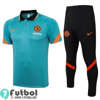 Polo Futbol Chelsea Pasto verde + Pantalon PL42 2021 2022