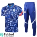 Polo Futbol Chelsea Azul oscuro + Pantalon PL45 2021 2022
