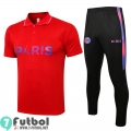 Polo Futbol PSG Paris rojo + Pantalon PL47 2021 2022