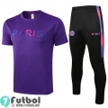 T-shirt Futbol PSG Paris púrpura + Pantalon PL52 2021 2022