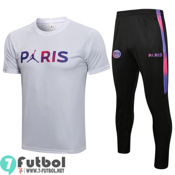 T-shirt Futbol PSG Paris blanco + Pantalon PL53 2021 2022