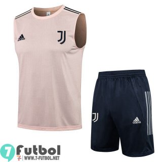 Chandal Futbol Sin Mangas Juventus Rosa + Pantalones cortos PL57 2021 2022