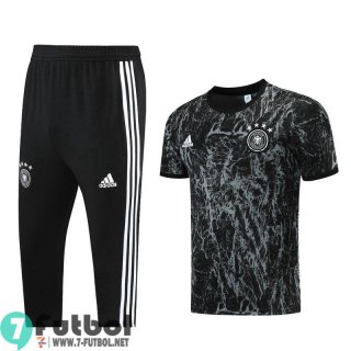 T-shirt Futbol Alemania negro + Pantalones cortos PL76 2021 2022