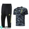 T-shirt Futbol Juventus Gris negro + Pantalones cortos PL80 2021 2022
