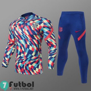 Chandal Futbol Niño Barcelona Impresión de caballo + Pantalon TK01 2021 2022
