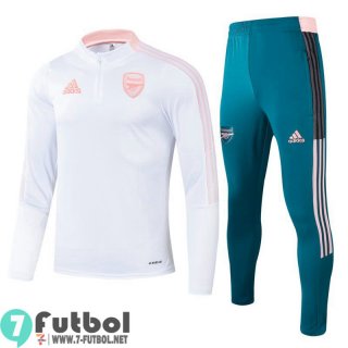 Chandal Futbol Niño Arsenal blanco + Pantalon TK13 2021 2022