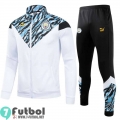 Chaquetas Futbol Niño Manchester City blanco + Pantalon TK19 2021 2022