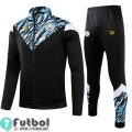 Chaquetas Futbol Niño Manchester City negro + Pantalon TK21 2021 2022