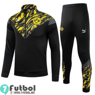 Chaquetas Futbol Niño Dortmund BVB negro + Pantalon TK23 2021 2022