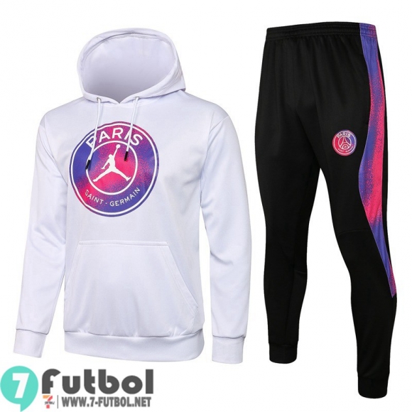 Sudadera De Entrenamiento PSG Paris blanco + Pantalon TK32 2021 2022