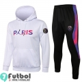 Sudadera De Entrenamiento PSG Paris blanco + Pantalon TK34 2021 2022