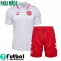 Denmark Maglia Calcio Seconda Bambini 2024