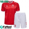 Denmark Maglia Calcio Prima Bambini 2024