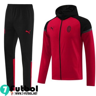 KIT: AC Milan Full-Zip Giacca Cappuccio Uomo 2024 2025 B139