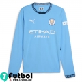 Manchester city Maglia Calcio Prima Uomo Manga Larga 2024 2025