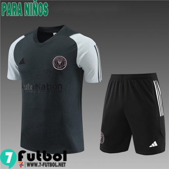 KIT : Inter Miami T Shirt Bambini 2024 2025 H06