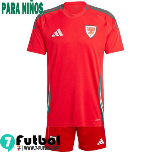 Gales Camiseta Futbol Primera Ninos 2024