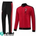 KIT: Chaquetas Deportivas AC Milan rojo Hombre 2023 2024 JK723