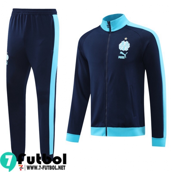 KIT: Chaquetas Deportivas Marsella azul Hombre 2023 2024 JK727