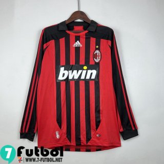 Retro Camiseta Futbol AC Milan Primera Hombre Manga Larga 07 08 FG261