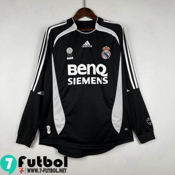 Retro Camiseta Futbol Real Madrid Segunda Hombre Manga Larga 06 07 FG277