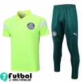 KIT: Polo Futbol Palmeiras verde fluorescente Hombre 2023 2024 PL671