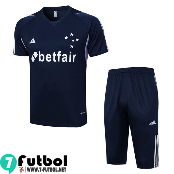 KIT: Polo Futbol Cruzeiro negro Hombre 2023 2024 PL687